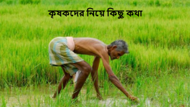 কৃষকদের নিয়ে কিছু কথা