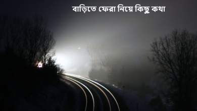 বাড়িতে ফেরা নিয়ে কিছু কথা