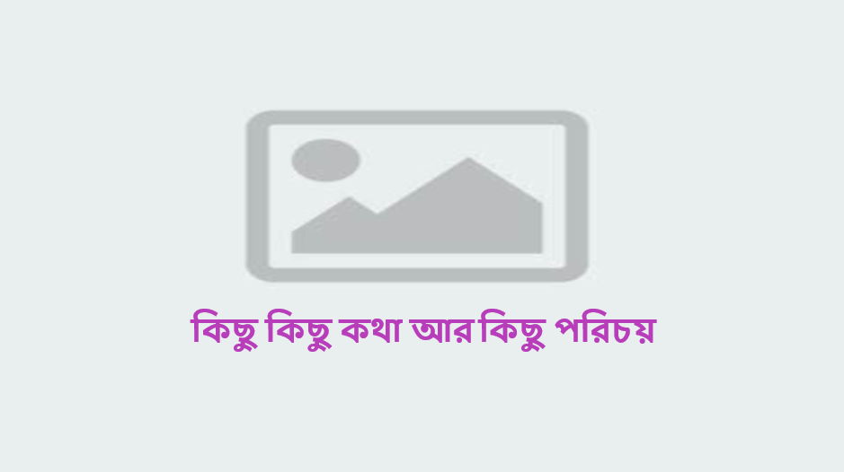 কিছু কিছু কথা আর কিছু পরিচয়