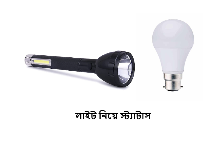 লাইট নিয়ে স্ট্যাটাস