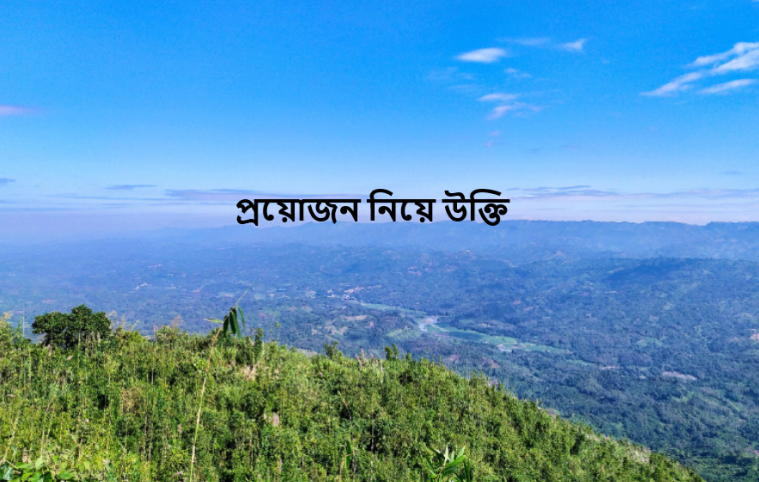প্রয়োজন নিয়ে উক্তি