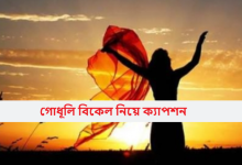 গোধূলি বিকেল নিয়ে ক্যাপশন