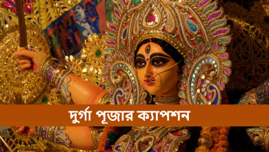 দুর্গা পূজার ক্যাপশন