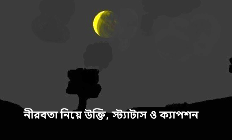 নীরবতা নিয়ে উক্তি