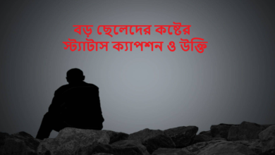 বড় ছেলেদের কষ্টের স্ট্যাটাস ক্যাপশন ও উক্তি