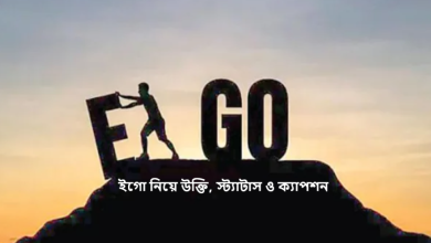 ইগো নিয়ে উক্তি, স্ট্যাটাস ও ক্যাপশন