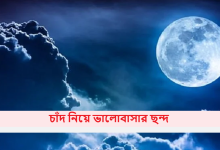 চাঁদ নিয়ে ভালোবাসার ছন্দ