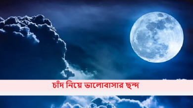 চাঁদ নিয়ে ভালোবাসার ছন্দ