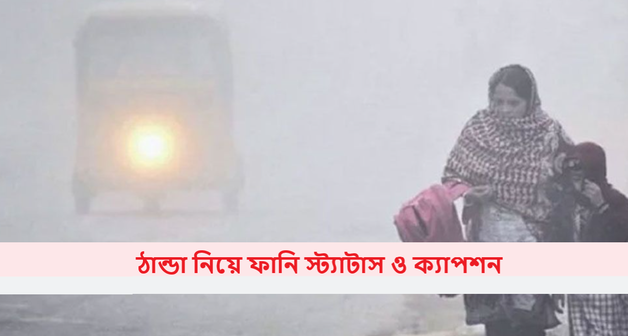 ঠান্ডা নিয়ে ফানি স্ট্যাটাস ও ক্যাপশন