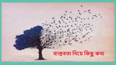 বাস্তবতা নিয়ে কিছু কথা