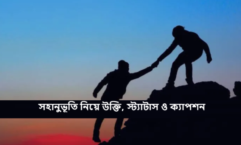 সহানুভূতি নিয়ে উক্তি