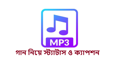 গান নিয়ে স্ট্যাটাস ও ক্যাপশন