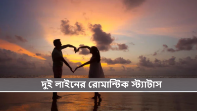 দুই লাইনের রোমান্টিক স্ট্যাটাস