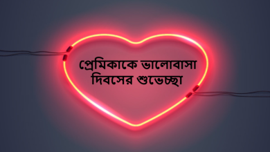 প্রেমিকাকে ভালোবাসা দিবসের শুভেচ্ছা