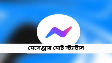 মেসেঞ্জার নোট স্ট্যাটাস