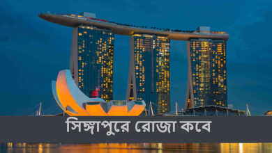 সিঙ্গাপুরে রোজা কবে
