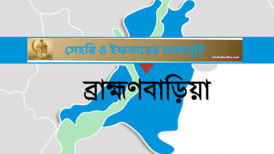সেহরি ও ইফতারের সময়সূচি