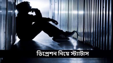 ডিপ্রেশন নিয়ে স্ট্যাটাস