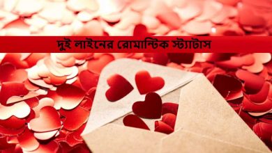 দুই লাইনের রোমান্টিক স্ট্যাটাস