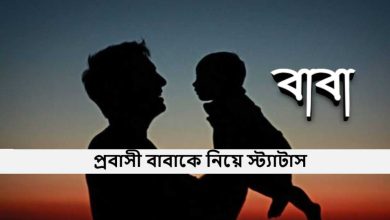 প্রবাসী বাবাকে নিয়ে স্ট্যাটাস