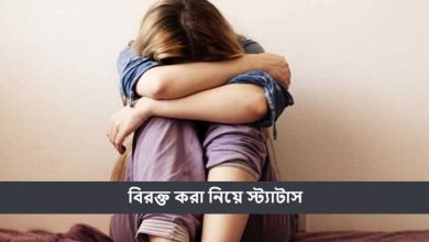 বিরক্ত করা নিয়ে স্ট্যাটাস