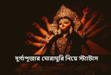 দুর্গাপূজার ঘোরাঘুরি নিয়ে স্ট্যাটাস