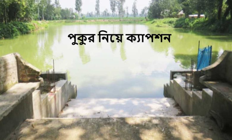 পুকুর নিয়ে ক্যাপশন