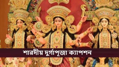 শারদীয় দুর্গাপূজা ২০২৫ ক্যাপশন