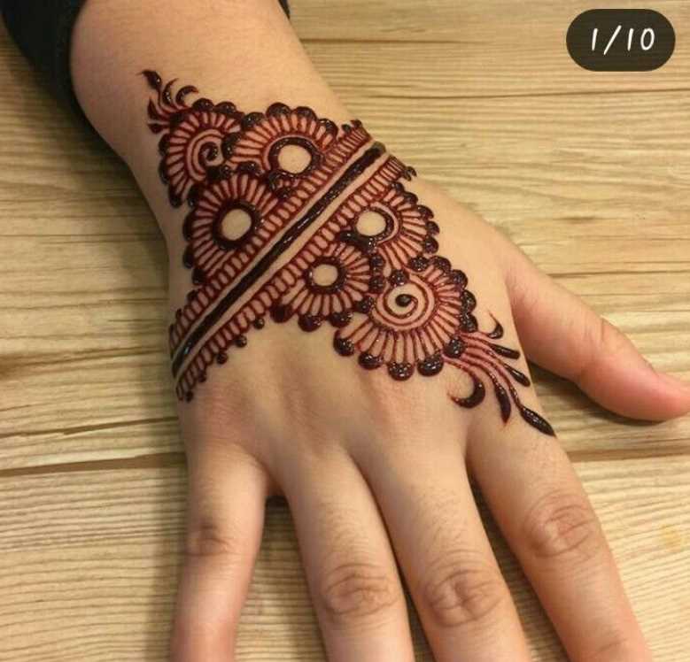 সহজ মেহেদি ডিজাইন ছবি