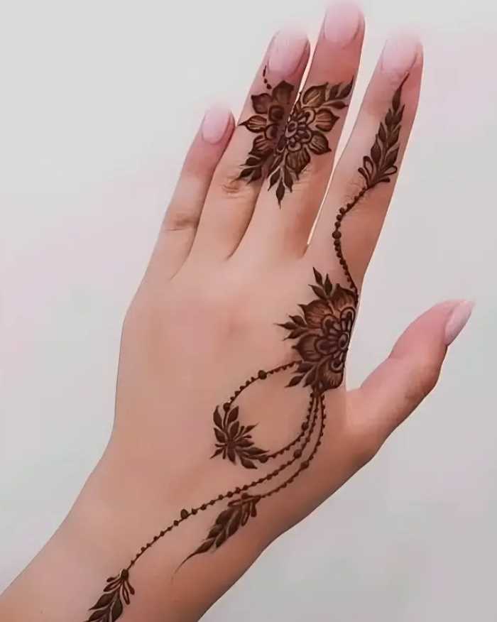 সহজ মেহেদি ডিজাইন ছবি