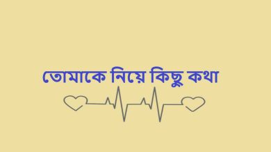 তোমাকে নিয়ে কিছু কথা