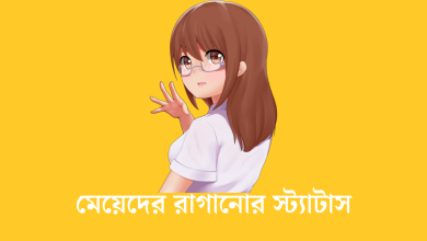 মেয়েদের রাগানোর স্ট্যাটাস
